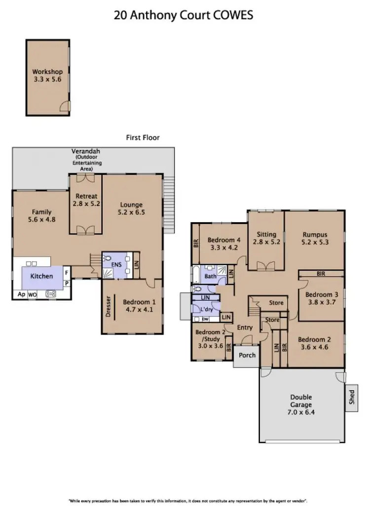 Floorplan of Homely house listing, 20 Anthony Court, Cowes VIC 3922