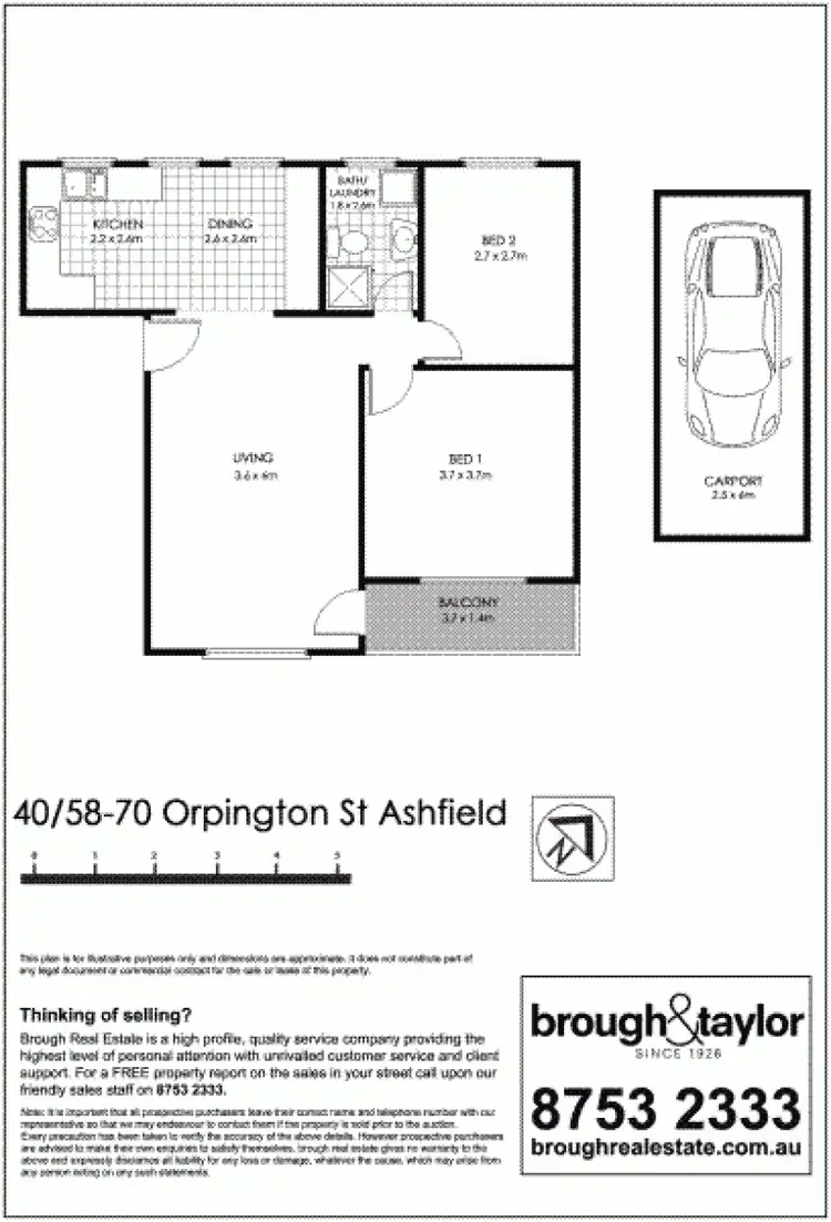 Floorplan of Homely unit listing, 40/58-70 ORPINGTON STREET, Ashfield NSW 2131