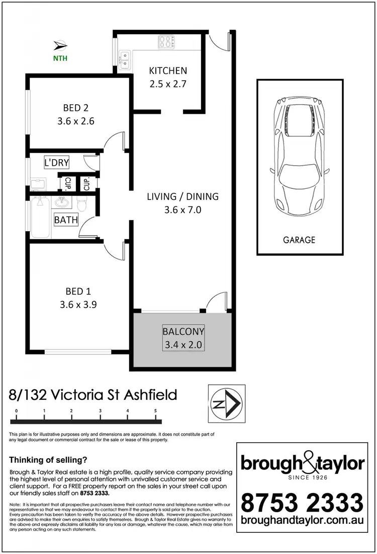 Floorplan of Homely unit listing, 8/132 Victoria Street, Ashfield NSW 2131