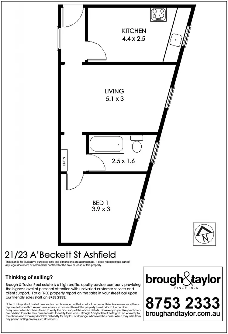 Floorplan of Homely apartment listing, 21/23 A'Beckett Avenue, Ashfield NSW 2131