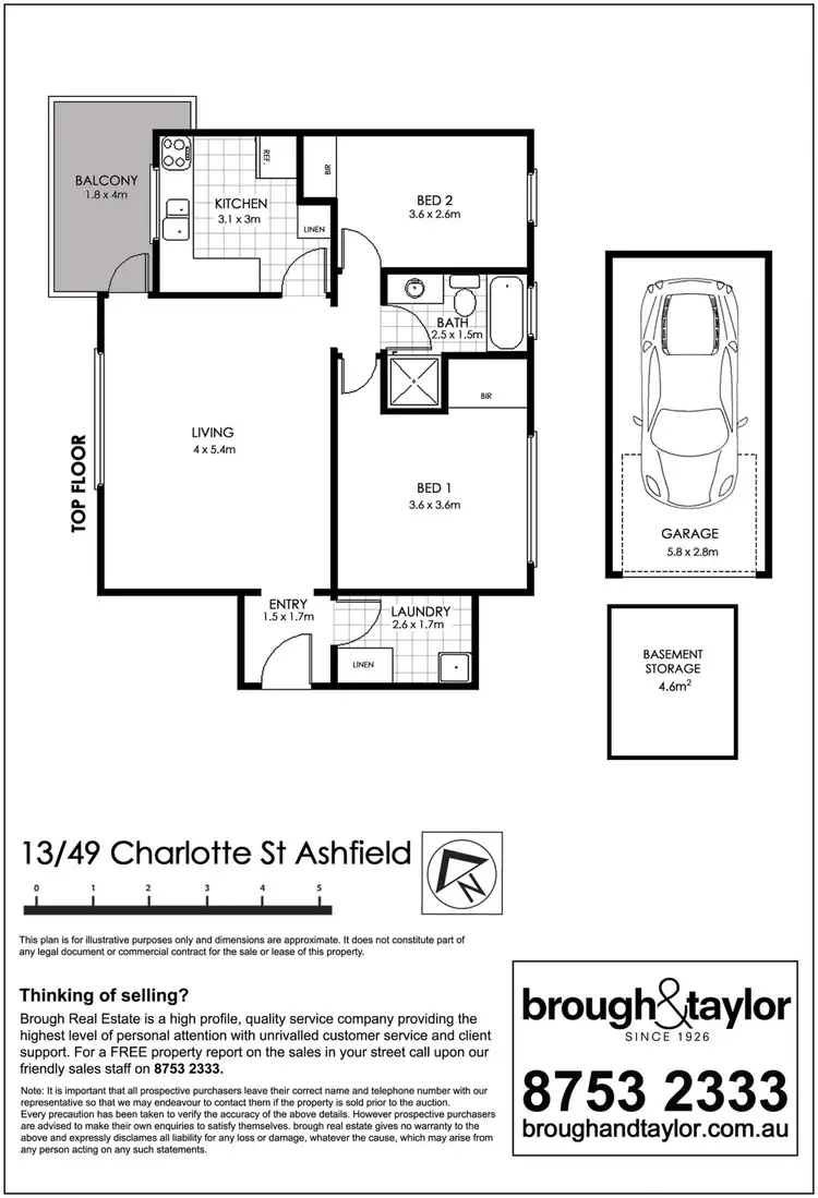 Floorplan of Homely unit listing, 13/49 Charlotte Street, Ashfield NSW 2131