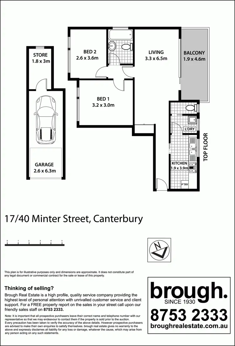 Floorplan of Homely unit listing, 17/38-42 MINTER, Canterbury NSW 2193