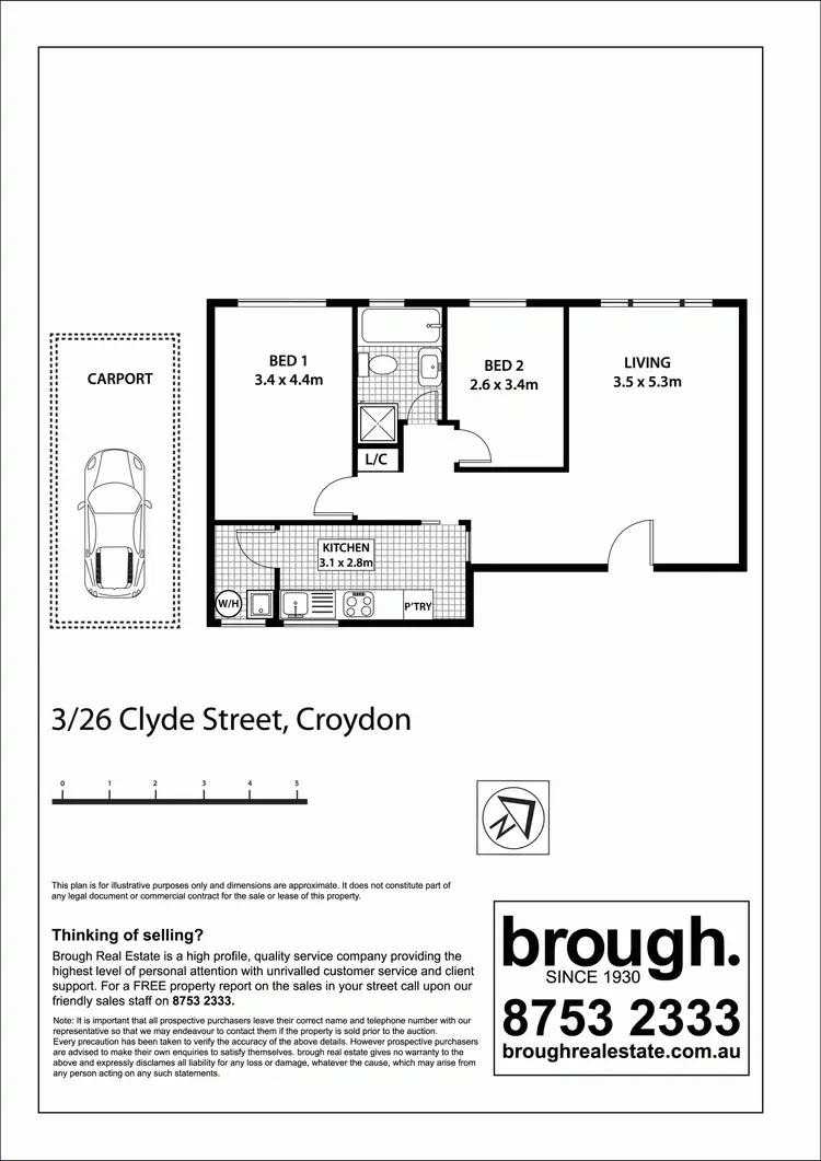 Floorplan of Homely unit listing, 3/26 Clyde Street, Croydon Park NSW 2133