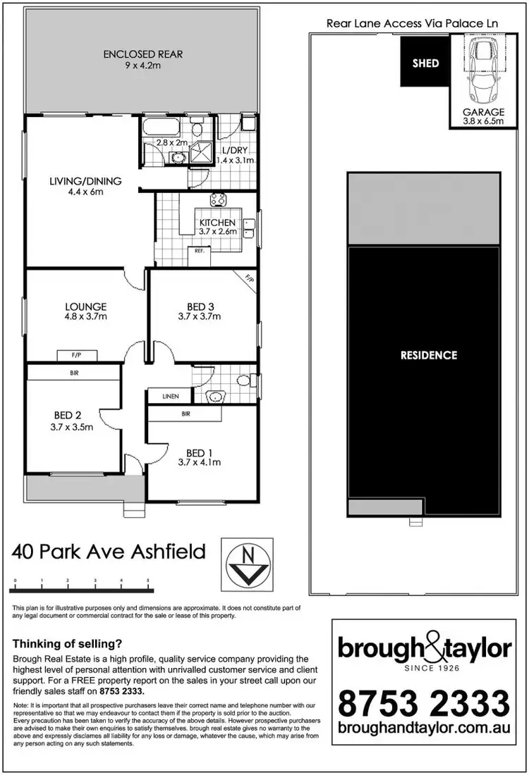 Floorplan of Homely house listing, 40 Park Avenue, Ashfield NSW 2131