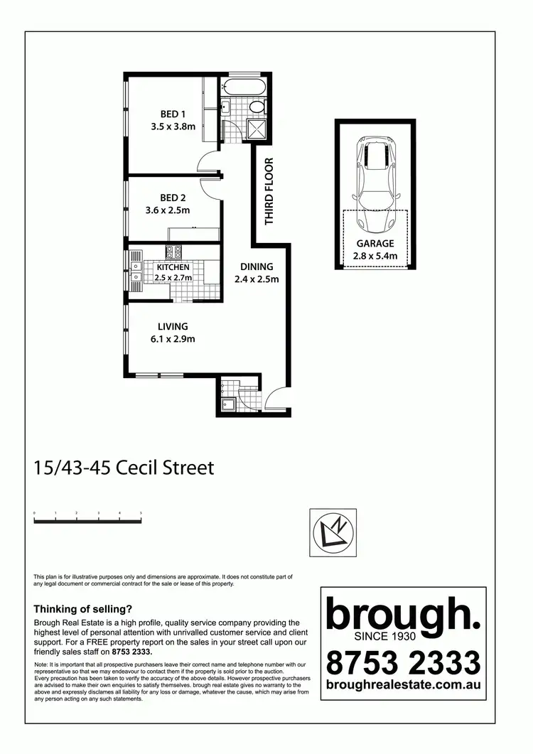Floorplan of Homely unit listing, 15/43-45 Cecil Street, Ashfield NSW 2131