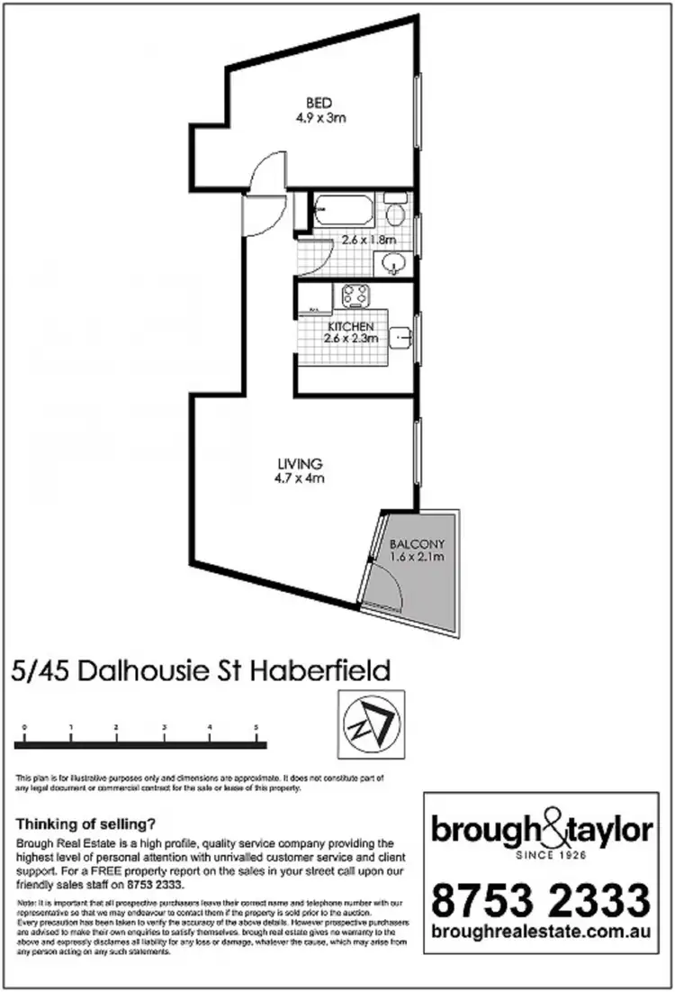 Floorplan of Homely unit listing, 5/45 Dalhousie St, Haberfield NSW 2045