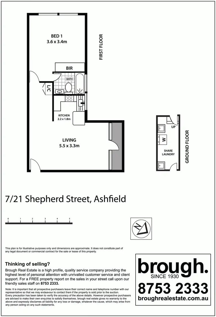 Floorplan of Homely unit listing, 7/21 Shepherd Street, Ashfield NSW 2131