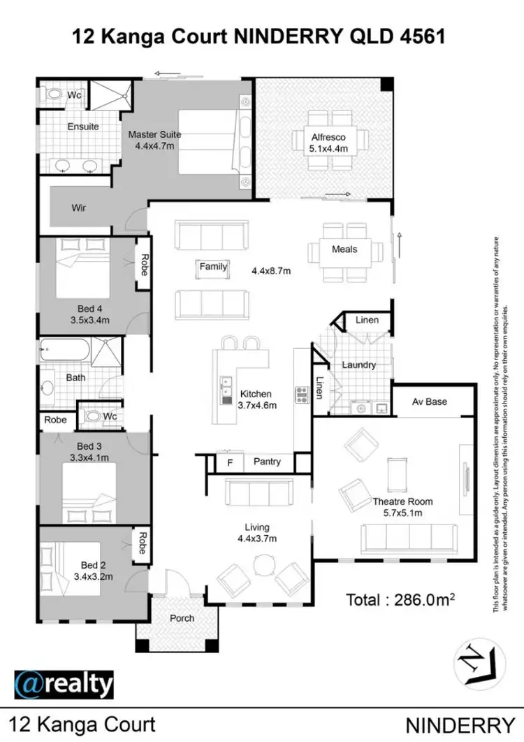Floorplan of Homely house listing, 12 Kanga Court, Ninderry QLD 4561