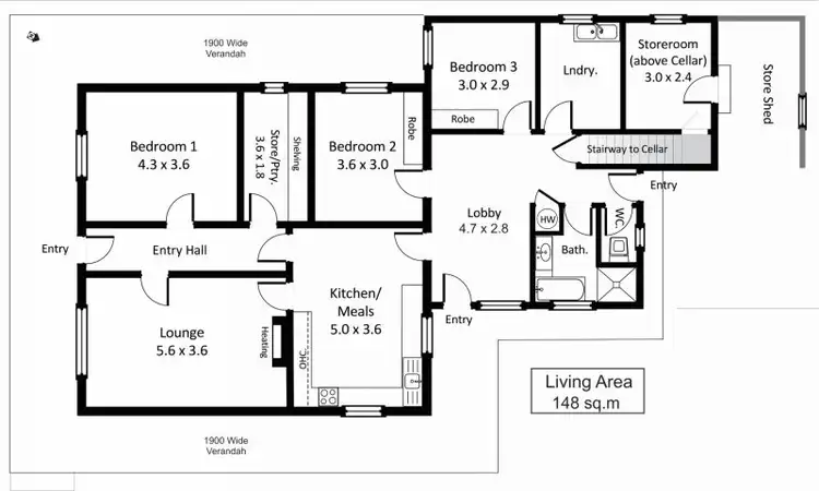 Floorplan of Homely house listing, 330 Ramco Road, Waikerie SA 5330