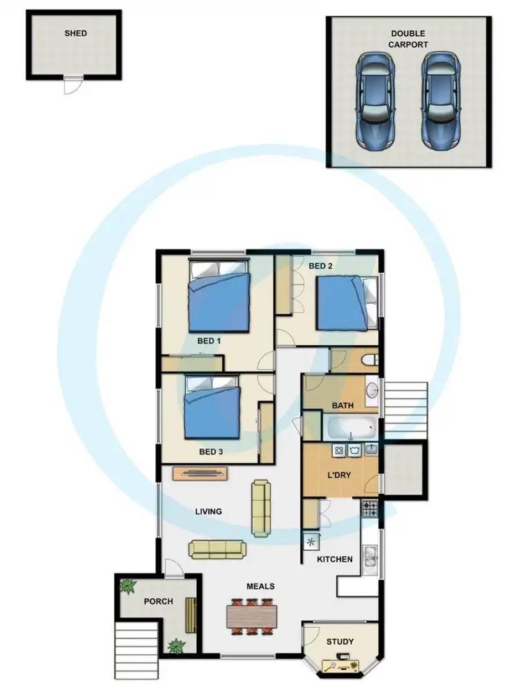 Floorplan of Homely house listing, 17 Reading Street, Logan Central QLD 4114