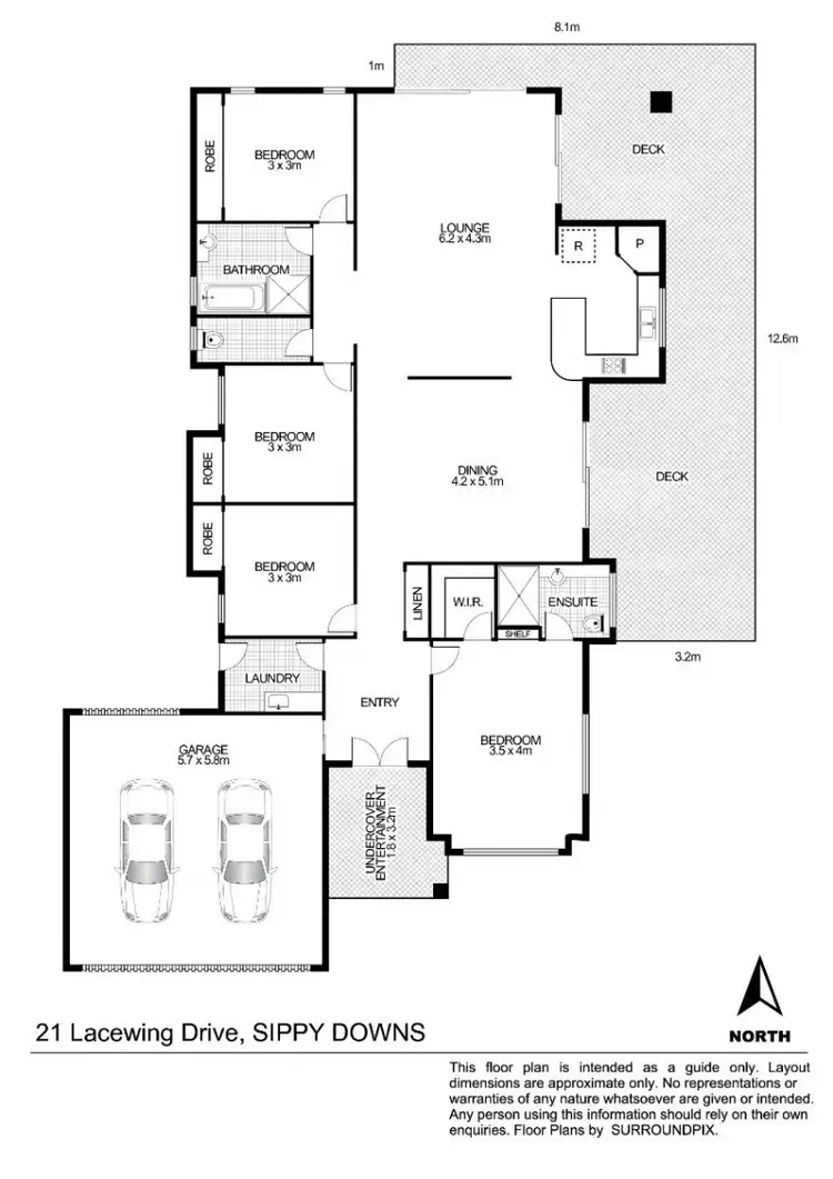 Floorplan of Homely house listing, 21 Lacewing Drive, Sippy Downs QLD 4556