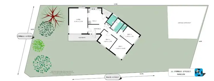 Floorplan of Homely house listing, 22 Finniss Street, Marion SA 5043