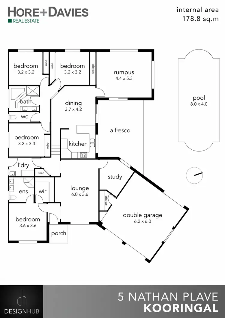 Floorplan of Homely house listing, 5 Nathan Place, Kooringal NSW 2650