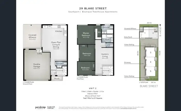 Floorplan of Homely townhouse listing, 2/29 Blake Street, Southport QLD 4215