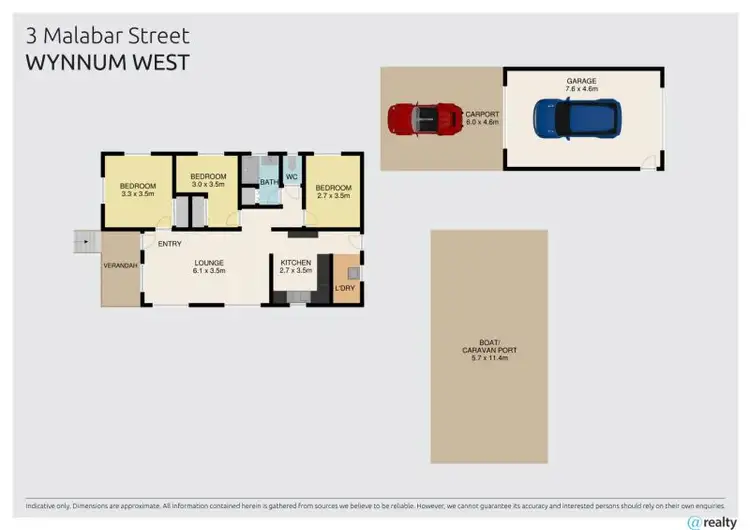 Floorplan of Homely house listing, 3 Malabar Street, Wynnum West QLD 4178