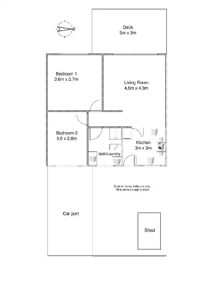 Floorplan of Homely unit listing, 3/155 John Paul Drive, Springwood QLD 4127