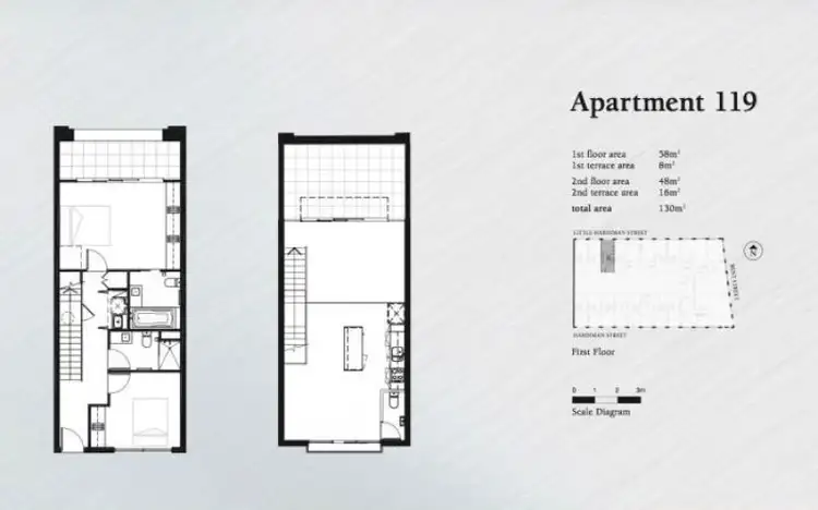 Floorplan of Homely townhouse listing, 119/18 Bent St, Kensington VIC 3031