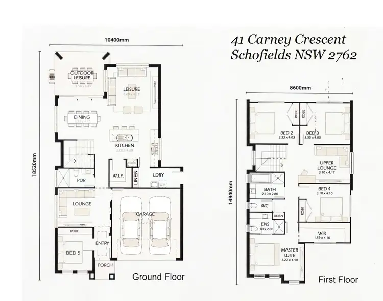 Floorplan of Homely house listing, 41 Carney Crescent, Schofields NSW 2762