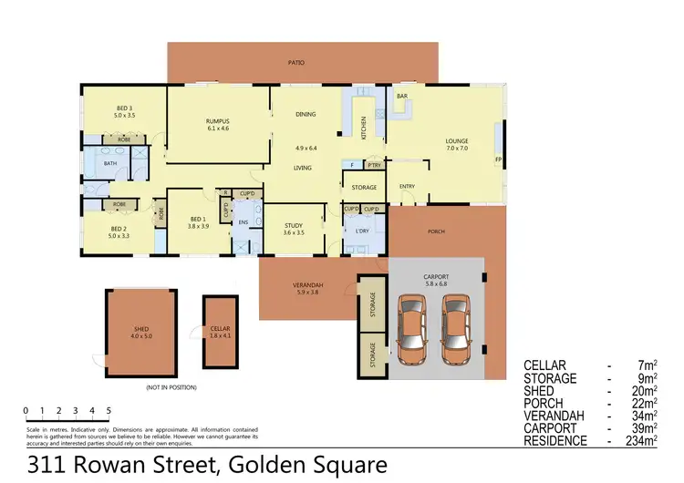 Floorplan of Homely house listing, 311 Rowan Street, Golden Square VIC 3555