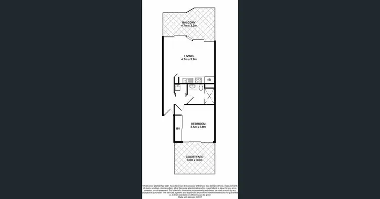 Floorplan of Homely apartment listing, 1/27 Birley Street, Spring Hill QLD 4000