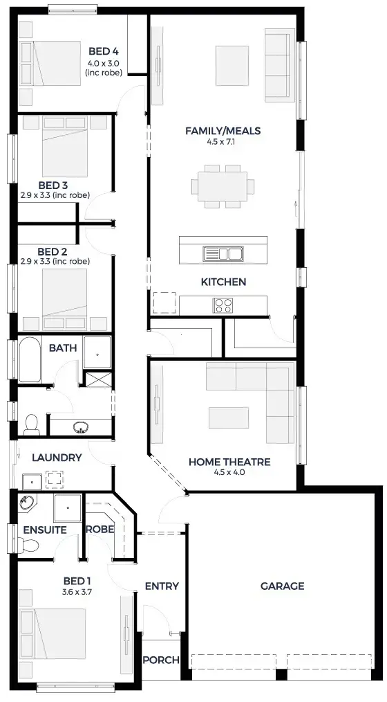 Floorplan of Homely house listing, 7 Oxford Avenue, Salisbury Heights SA 5109