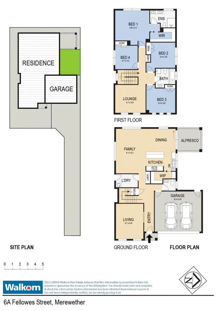 Floorplan of Homely house listing, 6A Fellowes Street, Merewether NSW 2291