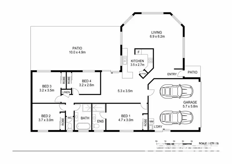 Floorplan of Homely house listing, 35 Everglades Drive, Morayfield QLD 4506