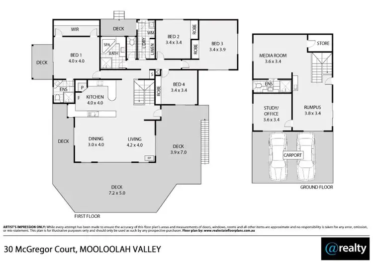 Floorplan of Homely house listing, 30 McGregor Court, Mooloolah Valley QLD 4553