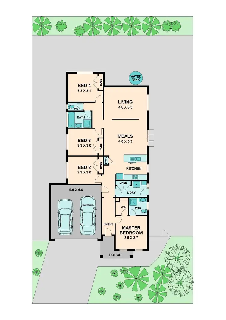 Floorplan of Homely house listing, 25 MIKADA BOULEVARD, Kilmore VIC 3764