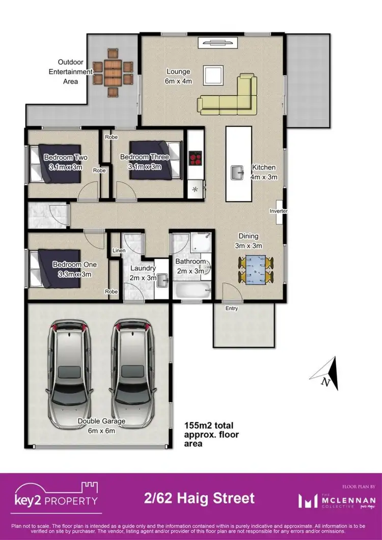Floorplan of Homely unit listing, 2/62 Haig Street, Mowbray TAS 7248