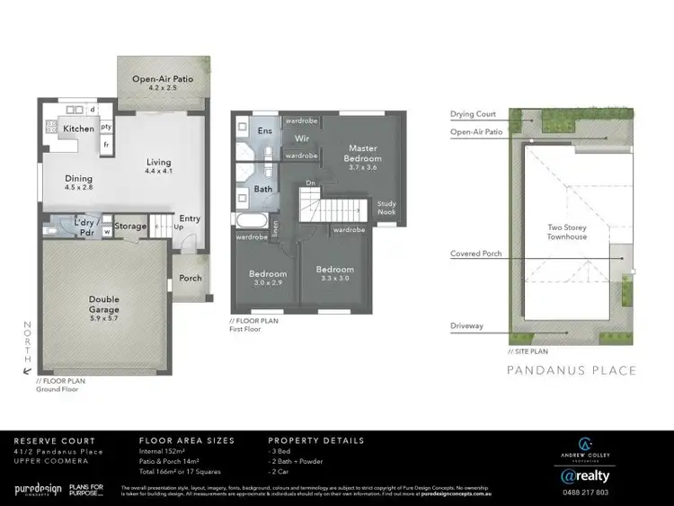 Floorplan of Homely townhouse listing, 41/2 Pandanus Place, Upper Coomera QLD 4209