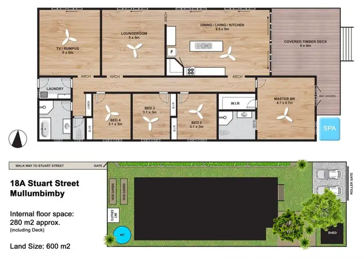 Floorplan of Homely house listing, 18A Stuart Street, Mullumbimby NSW 2482
