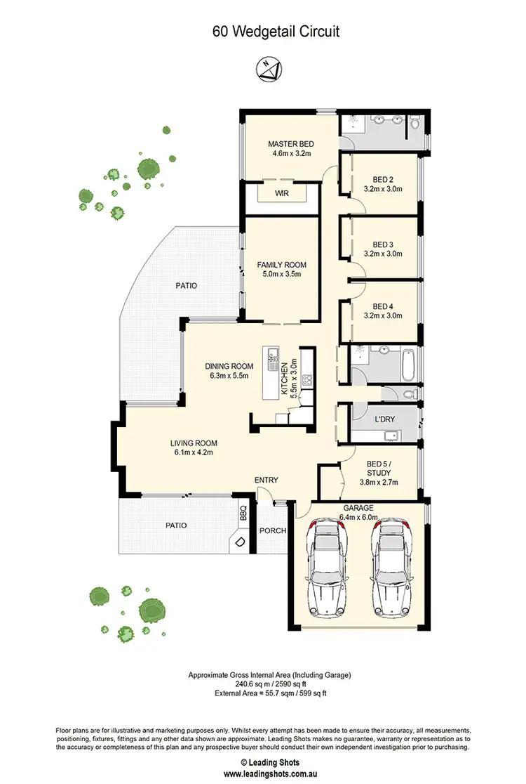 Floorplan of Homely house listing, 60 Wedgetail Circuit, Narangba QLD 4504