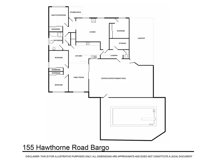 Floorplan of Homely house listing, 155 Hawthorne Road, Bargo NSW 2574