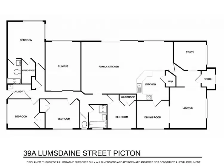 Floorplan of Homely house listing, 39A Lumsdaine Street, Picton NSW 2571