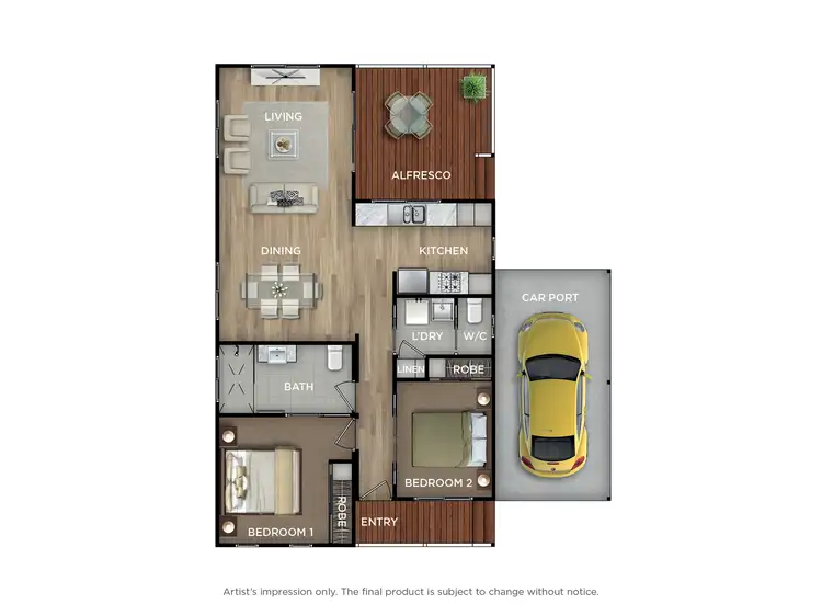 Floorplan of Homely retirement listing, 88/140 Hollinsworth Road, Marsden Park NSW 2765