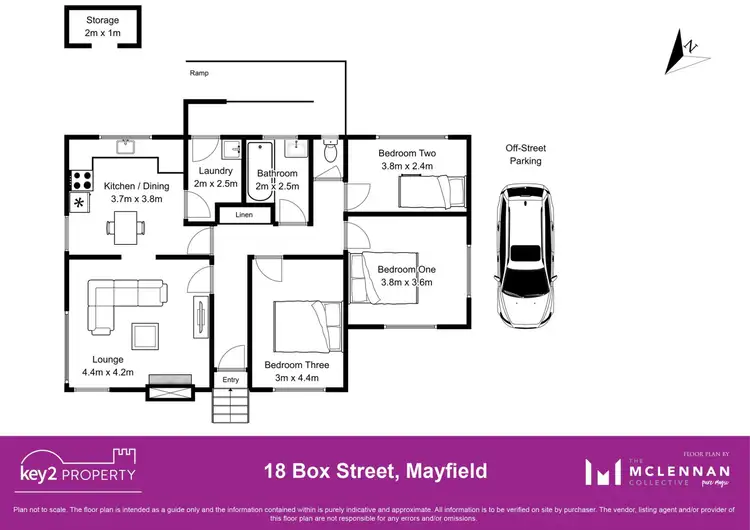 Floorplan of Homely house listing, 18 Box Street, Mayfield TAS 7248