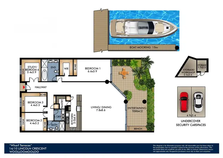 Floorplan of Homely apartment listing, 14/10 Lincoln Crescent, Woolloomooloo NSW 2011