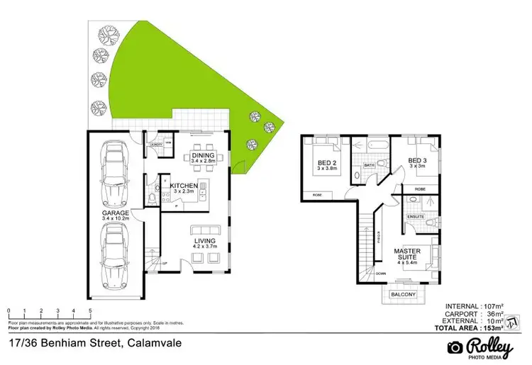 Floorplan of Homely townhouse listing, 17/36 Benhiam Street, Calamvale QLD 4116