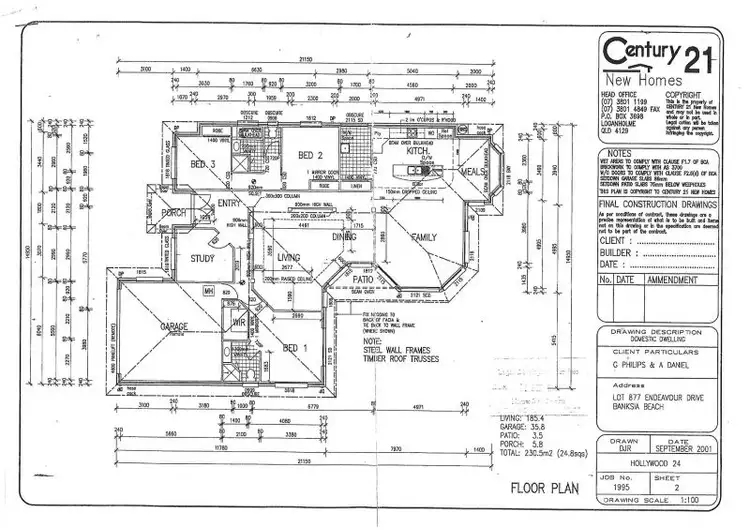 Floorplan of Homely house listing, 189 Endeavour Drive, Banksia Beach QLD 4507