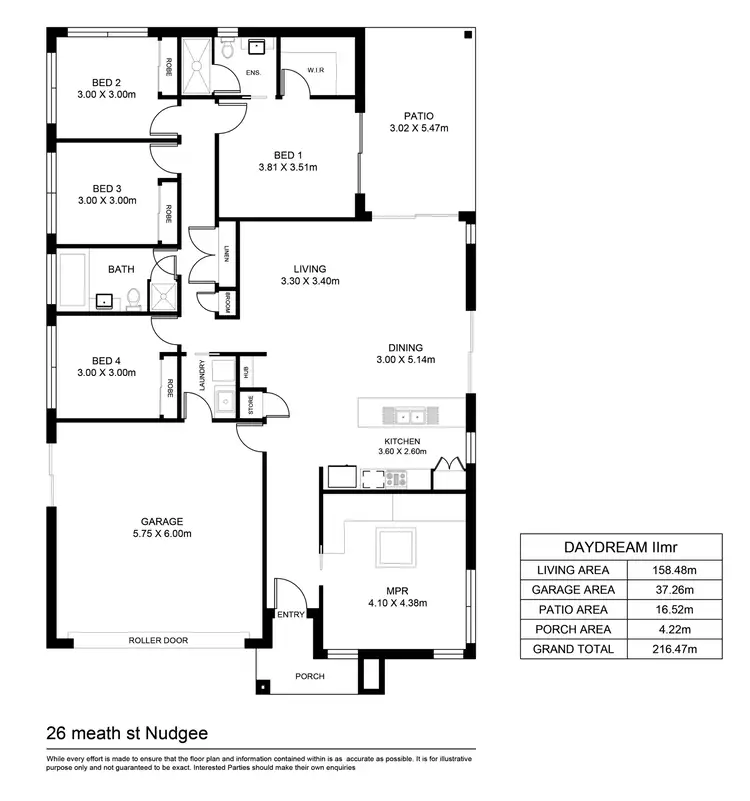 Floorplan of Homely house listing, 26 Meath Cres, Nudgee QLD 4014