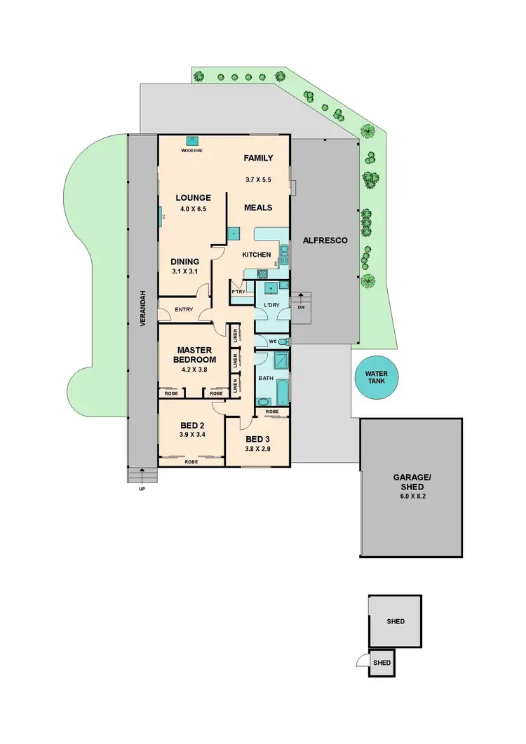 Floorplan of Homely house listing, 1 BRIDGE STREET, Pyalong VIC 3521