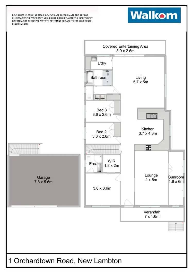 Floorplan of Homely house listing, 1 Orchardtown Road, New Lambton NSW 2305