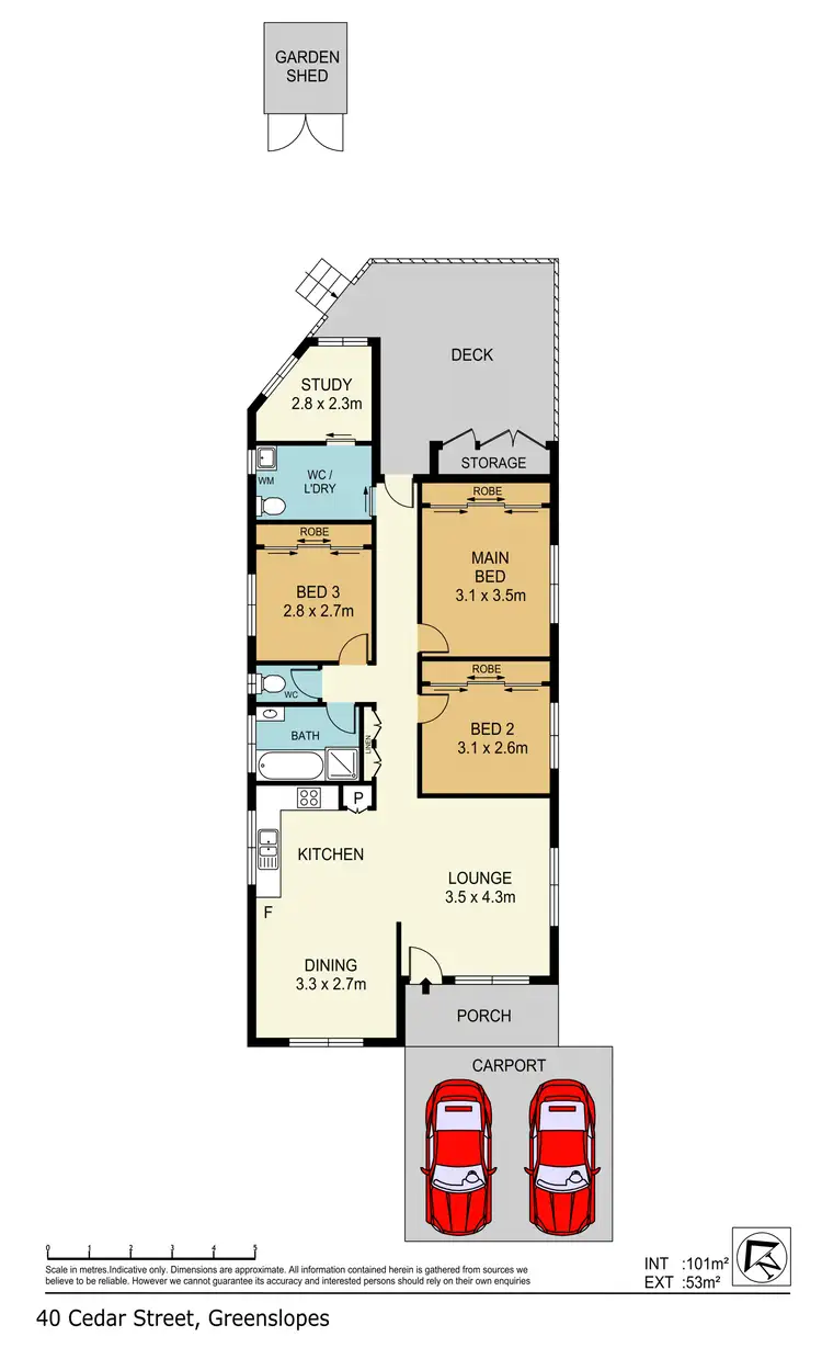 Floorplan of Homely house listing, 40 Cedar Street, Greenslopes QLD 4120