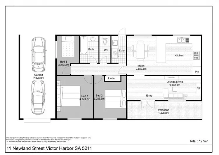 Floorplan of Homely house listing, 11 Newland Street, Victor Harbor SA 5211