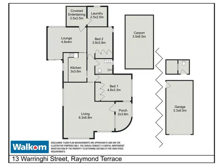 Floorplan of Homely house listing, 13 Warringhi Street, Raymond Terrace NSW 2324