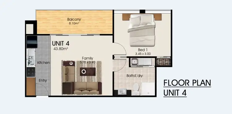 Floorplan of Homely apartment listing, 5/209C Wood Street, Preston VIC 3072