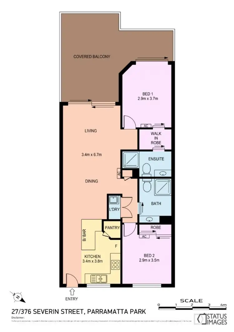 Floorplan of Homely unit listing, 27/376 Severin Street, Parramatta Park QLD 4870