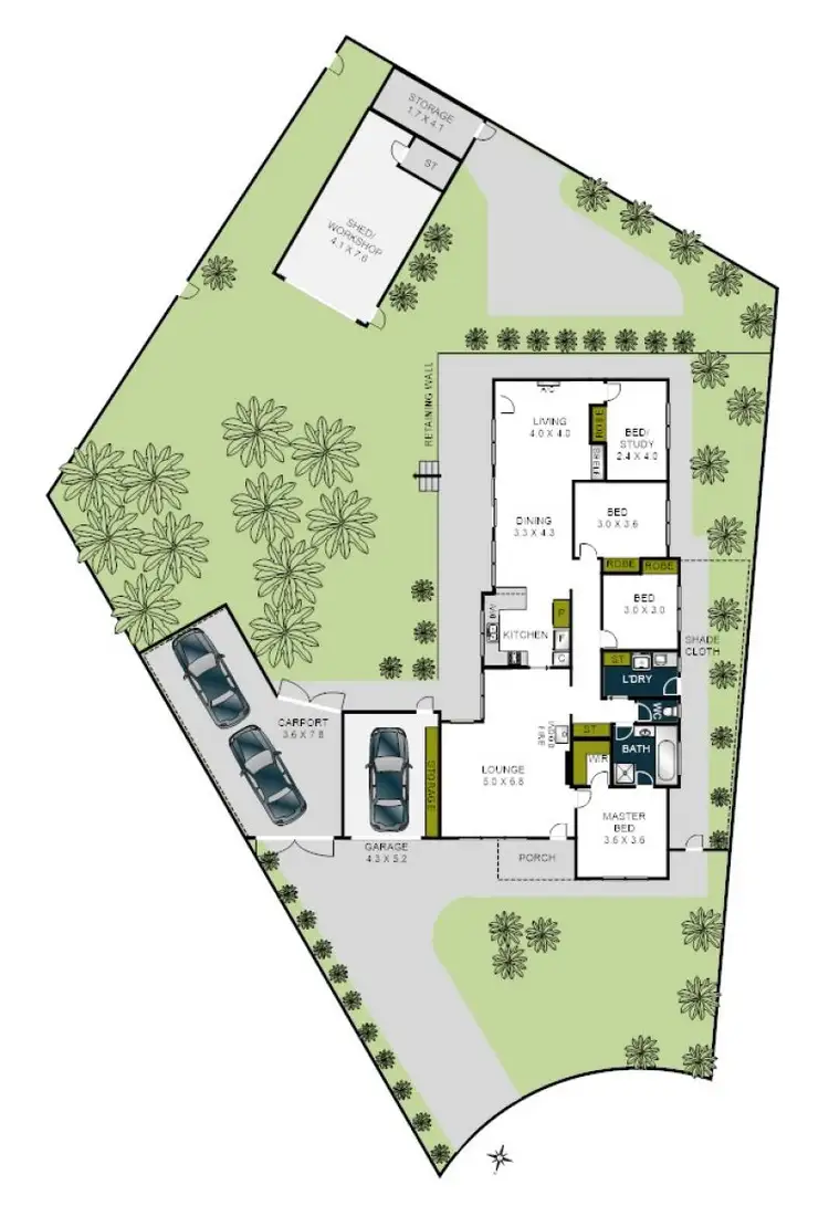 Floorplan of Homely house listing, 4 Moona Court, Grovedale VIC 3216