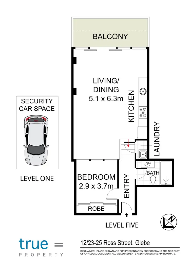 Floorplan of Homely apartment listing, 12/23-25 Ross Street, Forest Lodge NSW 2037